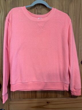 No Boundaries Pink Coral Crewneck Sweater